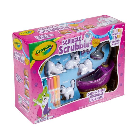 Crayola Scribble Scrubbie Pets Tub Set – 12pc Washable Marker Craft Kit - Picture 2 of 8